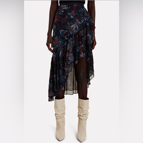Veronica Beard Tiare Silk Skirt,Specials : American Fashion Style Bags On Sale